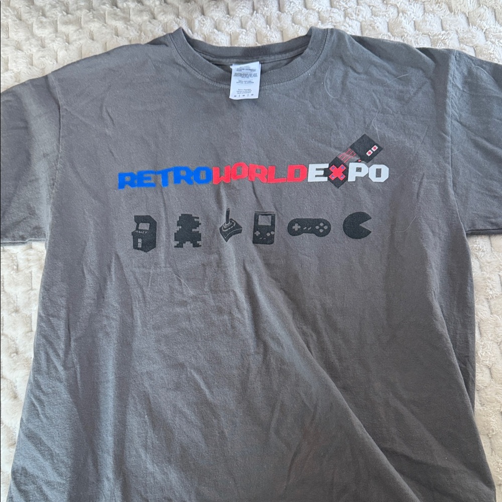 Gray T-Shirt- Retro World Expo